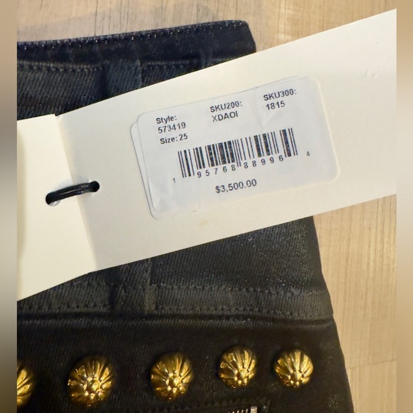 $3,500 Gucci Pants- Coated Denim - Picture 3 of 5